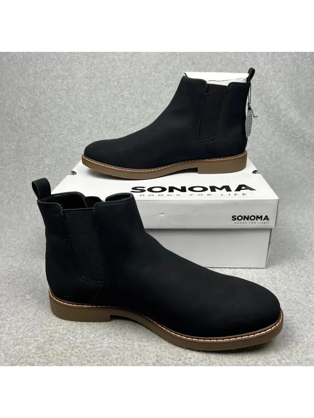 Sonoma Chukka Mens Pull On Ankle Boots 12 Simple Classic Minimalist Casual